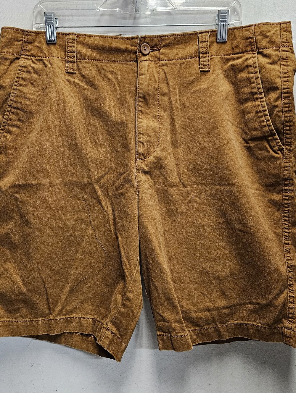 Old Navy Mens Size 38 Lived-In Straight Rust Orange Cotton Shorts